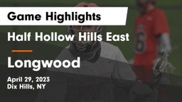 Half Hollow Hills East  vs Longwood  Game Highlights - April 29, 2023