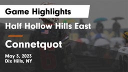 Half Hollow Hills East  vs Connetquot  Game Highlights - May 3, 2023