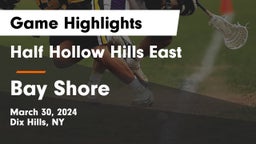 Half Hollow Hills East  vs Bay Shore  Game Highlights - March 30, 2024