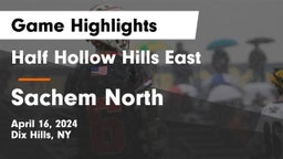 Half Hollow Hills East  vs Sachem North  Game Highlights - April 16, 2024