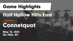 Half Hollow Hills East  vs Connetquot  Game Highlights - May 15, 2024