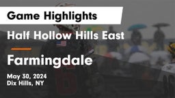 Half Hollow Hills East  vs Farmingdale  Game Highlights - May 30, 2024