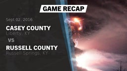 Recap: Casey County  vs. Russell County  2016