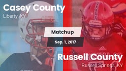 Matchup: Casey County vs. Russell County  2017