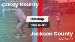 Matchup: Casey County vs. Jackson County  2017