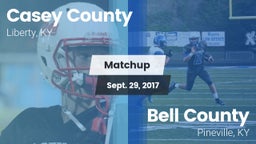 Matchup: Casey County vs. Bell County  2017