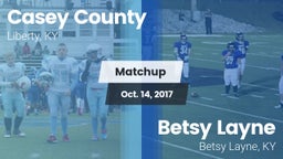 Matchup: Casey County vs. Betsy Layne  2017