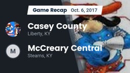 Recap: Casey County  vs. McCreary Central  2017
