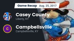 Recap: Casey County  vs. Campbellsville  2017
