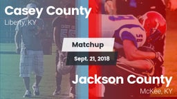 Matchup: Casey County vs. Jackson County  2018