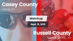 Matchup: Casey County vs. Russell County  2019