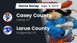 Recap: Casey County  vs. Larue County  2019