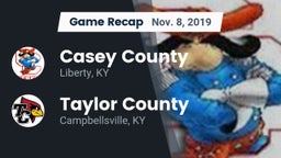 Recap: Casey County  vs. Taylor County  2019