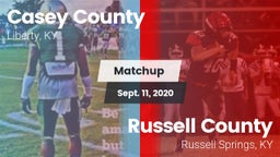 Matchup: Casey County vs. Russell County  2020