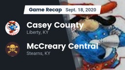 Recap: Casey County  vs. McCreary Central  2020