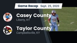 Recap: Casey County  vs. Taylor County  2020