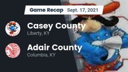 Recap: Casey County  vs. Adair County  2021