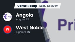 Recap: Angola  vs. West Noble  2019