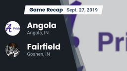 Recap: Angola  vs. Fairfield  2019