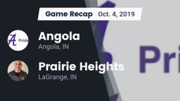 Recap: Angola  vs. Prairie Heights  2019