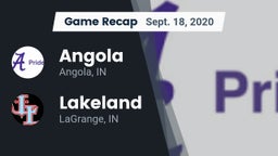 Recap: Angola  vs. Lakeland  2020