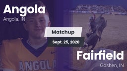 Matchup: Angola  vs. Fairfield  2020