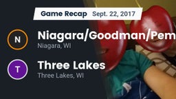 Recap: Niagara/Goodman/Pembine  vs. Three Lakes  2017