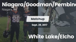 Matchup: Niagara/Goodman/Pemb vs. White Lake/Elcho 2017