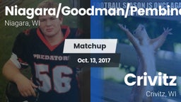 Matchup: Niagara/Goodman/Pemb vs. Crivitz 2017