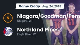 Recap: Niagara/Goodman/Pembine  vs. Northland Pines  2018