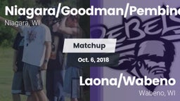 Matchup: Niagara/Goodman/Pemb vs. Laona/Wabeno 2018