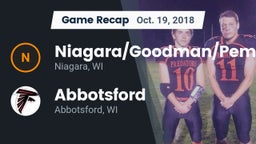 Recap: Niagara/Goodman/Pembine  vs. Abbotsford  2018