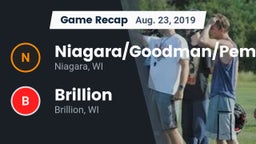 Recap: Niagara/Goodman/Pembine  vs. Brillion  2019