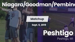 Matchup: Niagara/Goodman/Pemb vs. Peshtigo  2019