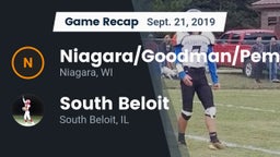 Recap: Niagara/Goodman/Pembine  vs. South Beloit  2019
