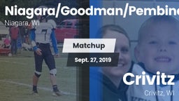 Matchup: Niagara/Goodman/Pemb vs. Crivitz 2019