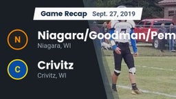 Recap: Niagara/Goodman/Pembine  vs. Crivitz 2019