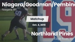 Matchup: Niagara/Goodman/Pemb vs. Northland Pines  2019