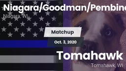 Matchup: Niagara/Goodman/Pemb vs. Tomahawk  2020