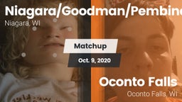 Matchup: Niagara/Goodman/Pemb vs. Oconto Falls  2020