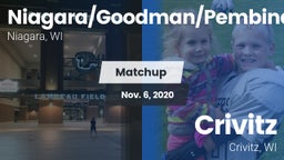 Matchup: Niagara/Goodman/Pemb vs. Crivitz 2020