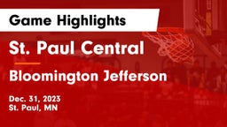 St. Paul Central  vs Bloomington Jefferson  Game Highlights - Dec. 31, 2023