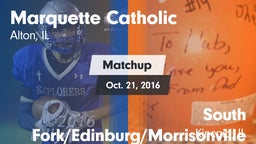 Matchup: Marquette Catholic vs. South Fork/Edinburg/Morrisonville  2016