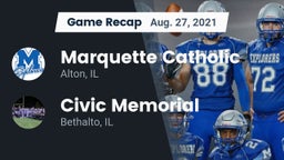 Recap: Marquette Catholic  vs. Civic Memorial  2021