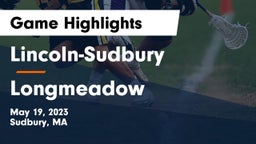 Lincoln-Sudbury  vs Longmeadow  Game Highlights - May 19, 2023