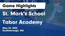 St. Mark's School vs Tabor Academy  Game Highlights - May 24, 2023