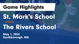St. Mark's School vs The Rivers School Game Highlights - May 1, 2024