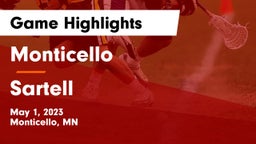 Monticello  vs Sartell  Game Highlights - May 1, 2023