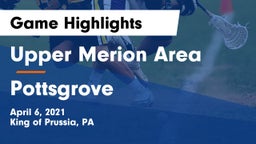Upper Merion Area  vs Pottsgrove  Game Highlights - April 6, 2021