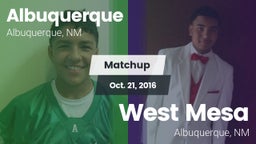 Matchup: Albuquerque High vs. West Mesa  2016